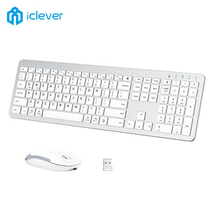 Ensemble clavier et souris sans fil, clavier de bureau rechargeable