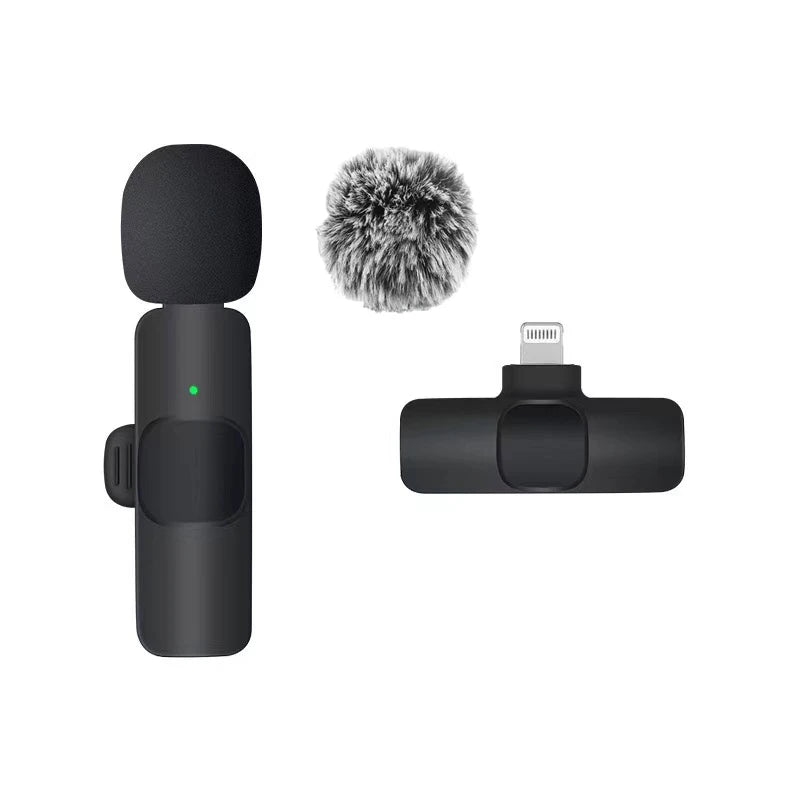 Basix Wireless Lavalier Microphone - High-Quality Audio for iPhone & YouTube