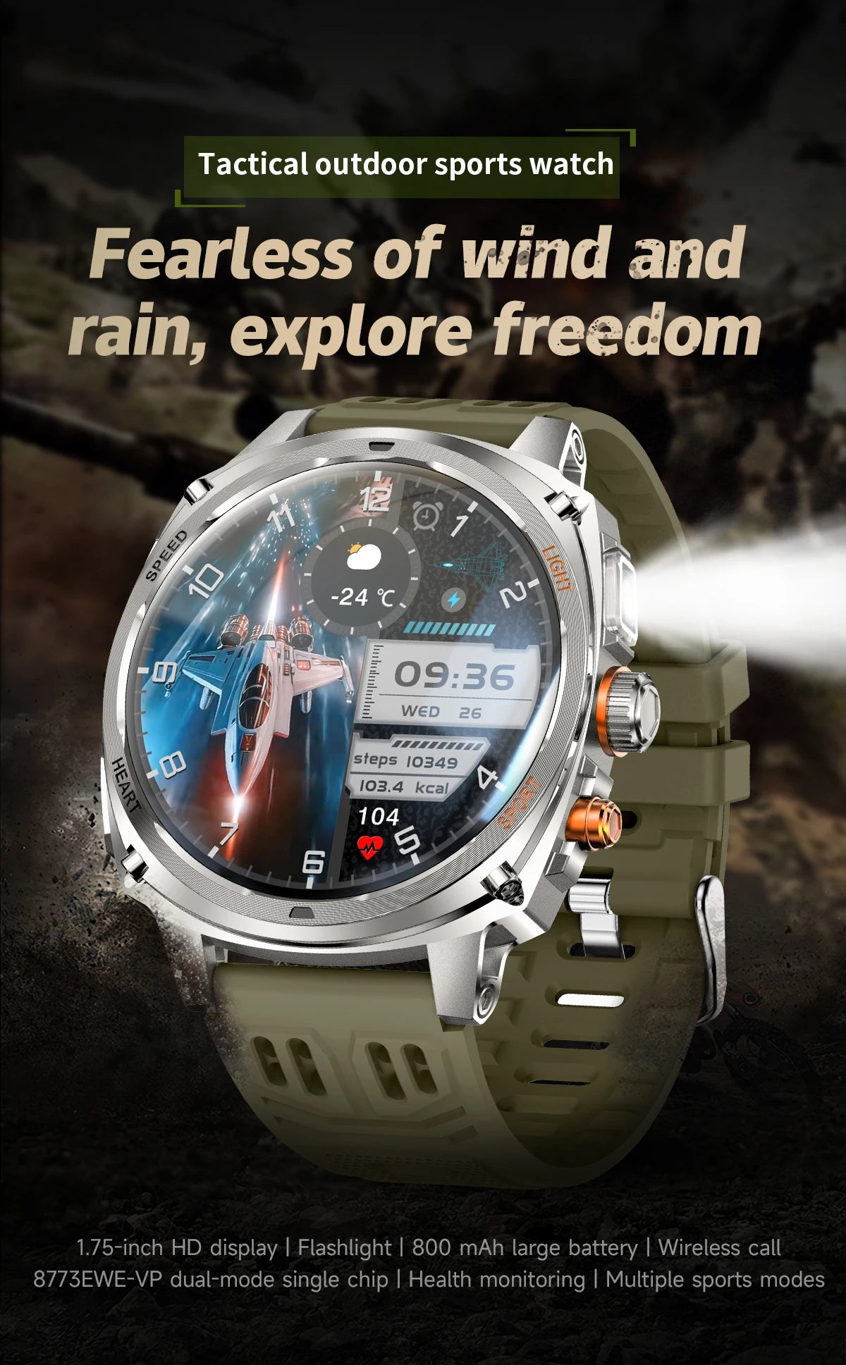LIGE Montre Connectée Homme