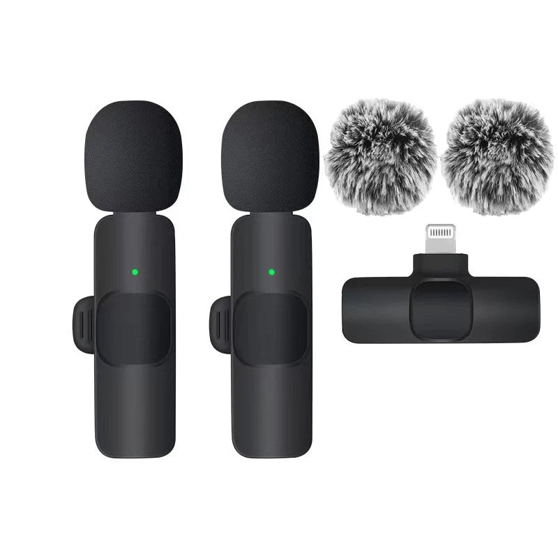Basix Wireless Lavalier Microphone - High-Quality Audio for iPhone & YouTube