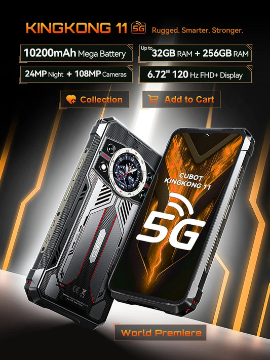 Smartphone Robuste 5G Cubot KingKong 11