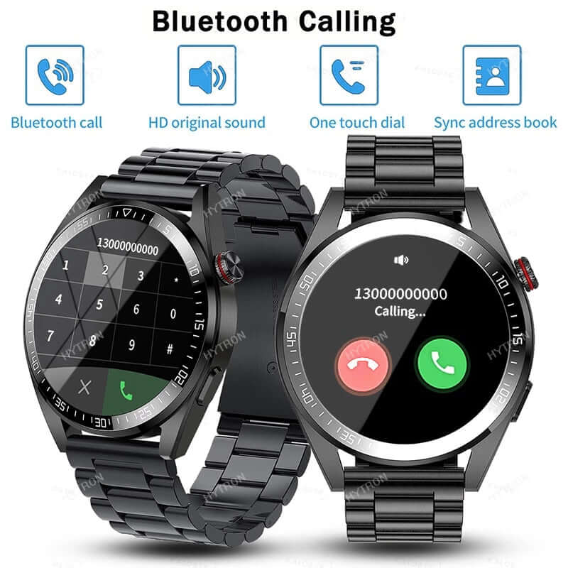 2023 New Smart Watch AMOLED Screen Bluetooth Call Smartwatches Men Health Monitoring Watches For Xiaomi Support TWS Earphones SARAOU