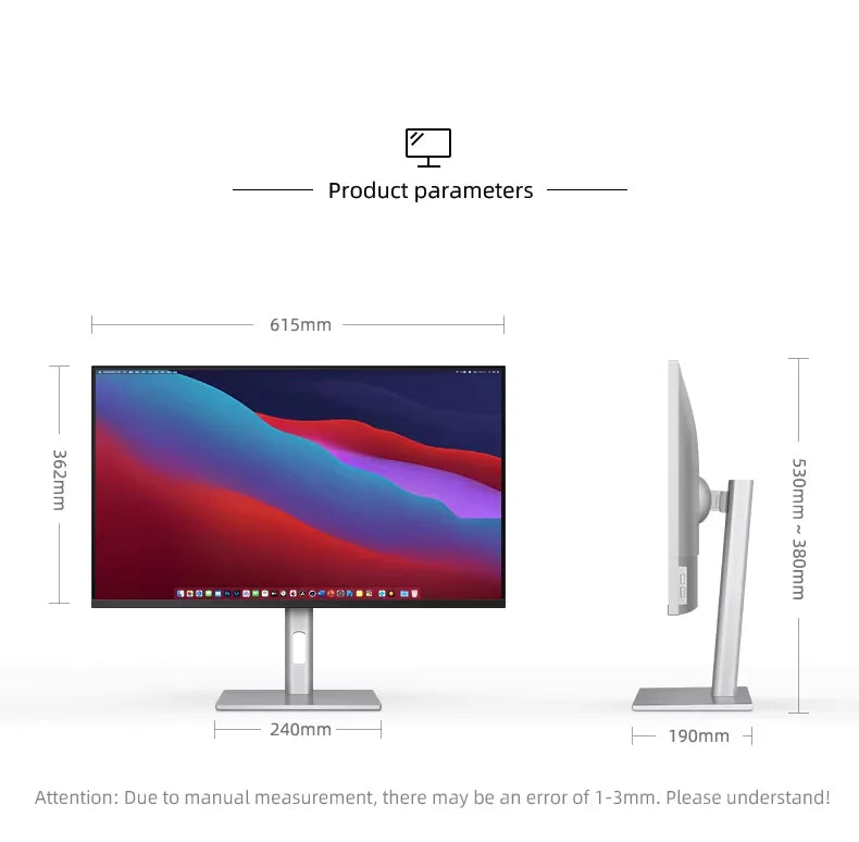 Moniteur PC 4K 27 Pouces IPS 60Hz