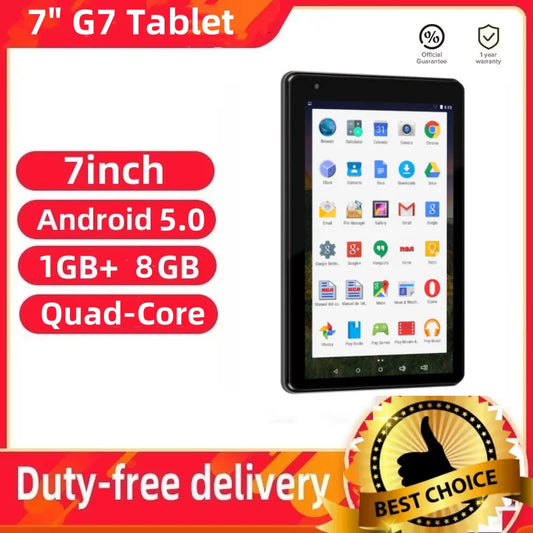 Tablette Enfant Android G7 7 Pouces Dual Camera 1GB RAM | SARAOU