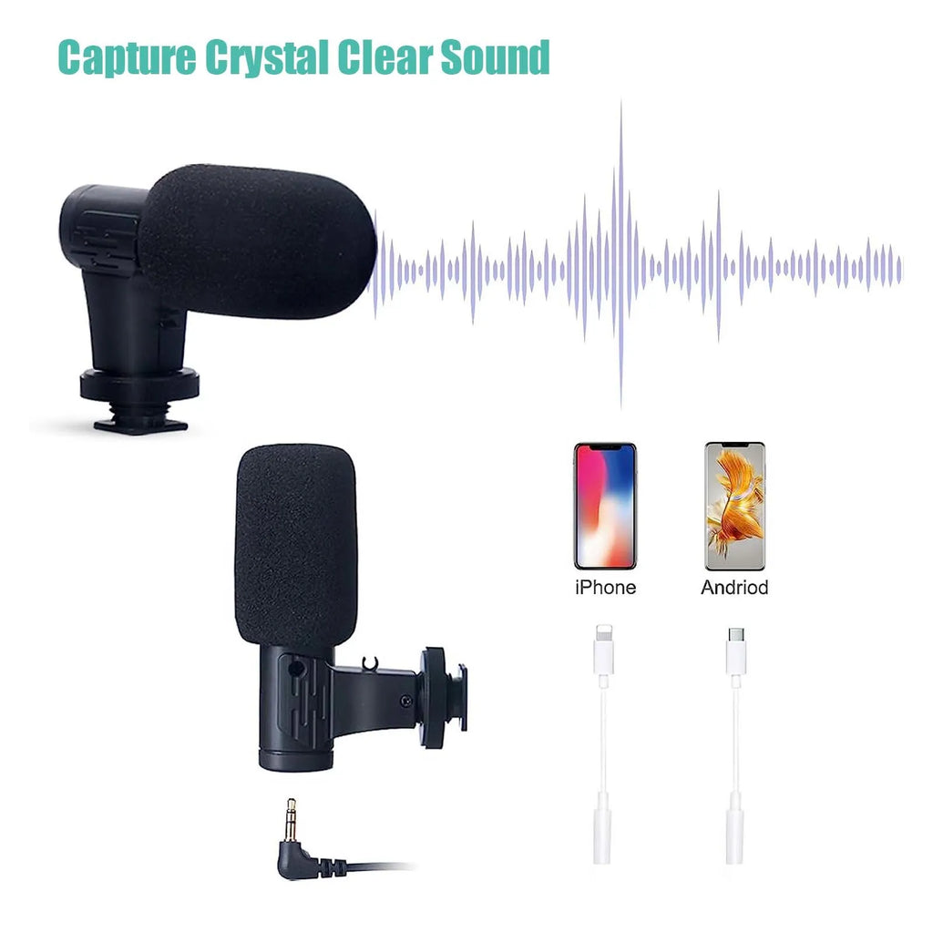 Kit Vlogging Smartphone - Trépied & Microphone | Idéal TikTok, YouTube & Live