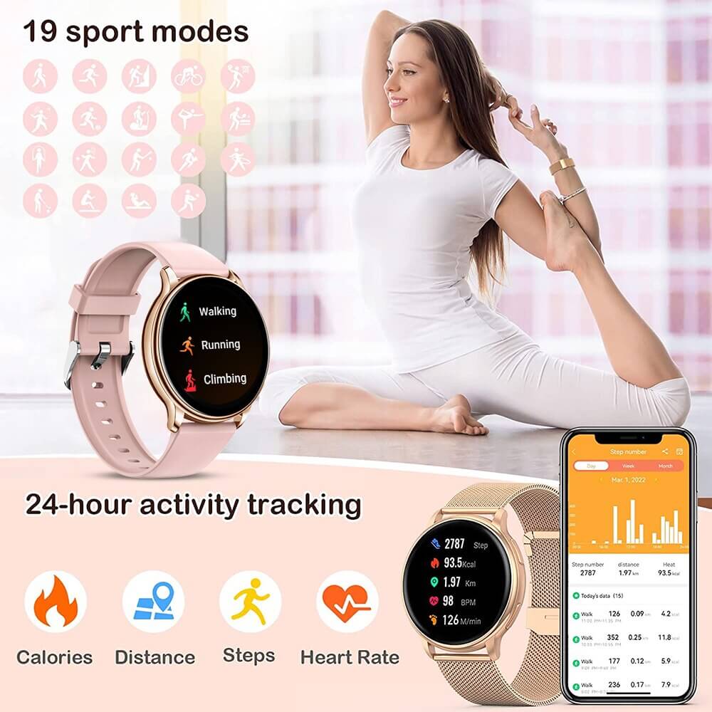 2023 Bluetooth Call Smart Watch Women Custom Dial Watches Men Sports Fitness Tracker Heart Rate Smartwatch For Android IOS G35 SARAOU