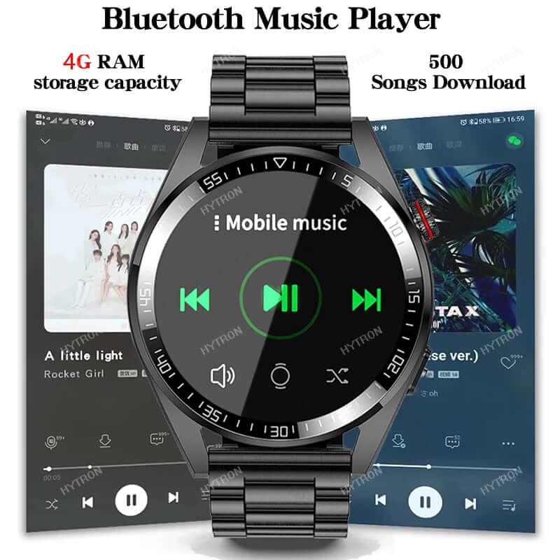 2023 New Smart Watch AMOLED Screen Bluetooth Call Smartwatches Men Health Monitoring Watches For Xiaomi Support TWS Earphones SARAOU