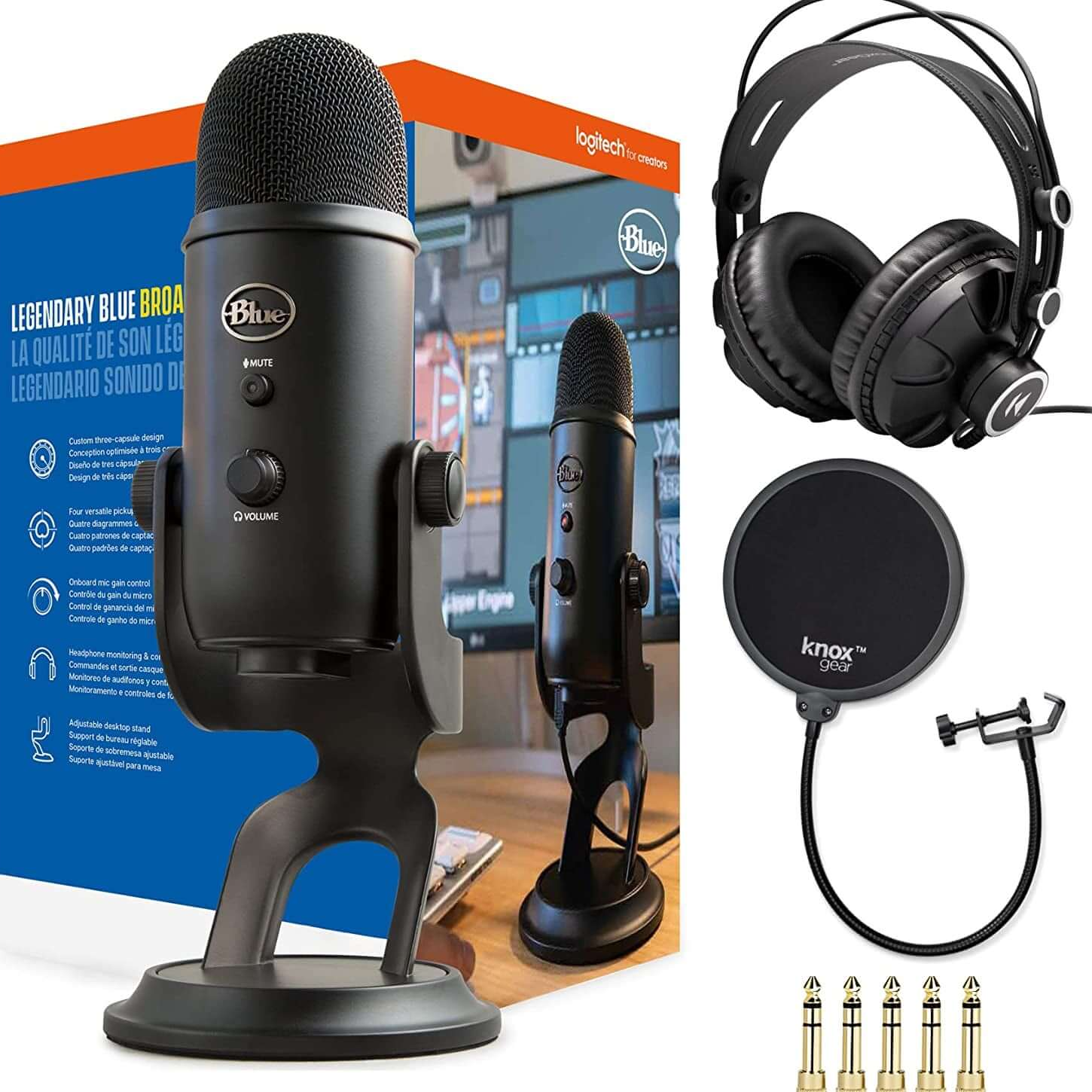 SARAOU Blackout USB Mic Bundle with Knox Gear