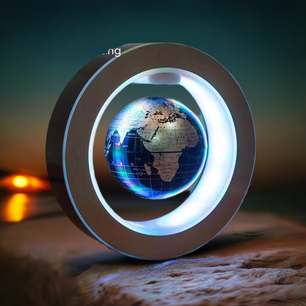 Lampe à lévitation Globe à lévitation magnétique LED Lampe flottante du monde Globe rotatif Lumières de chevet Nouveauté Cadeaux de Noël 