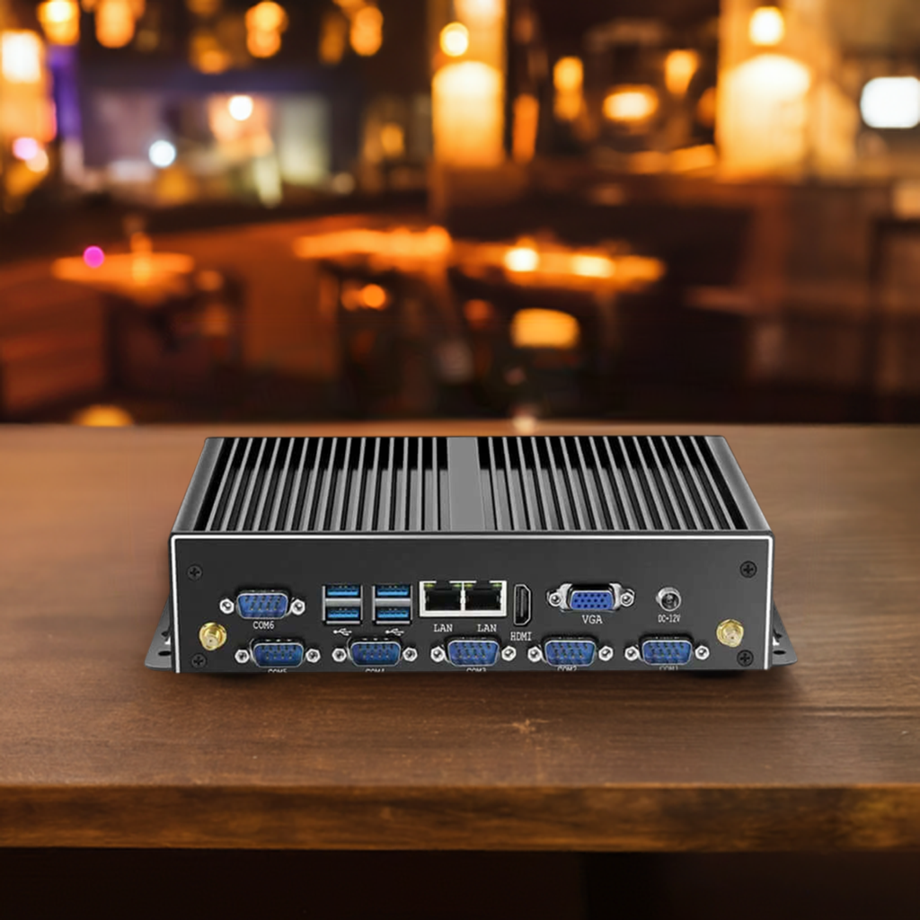 SARAOU Fanless Industrial Mini PC with Dual LAN