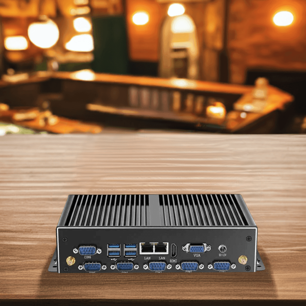 SARAOU Fanless Industrial Mini PC with Dual LAN - SARAOU