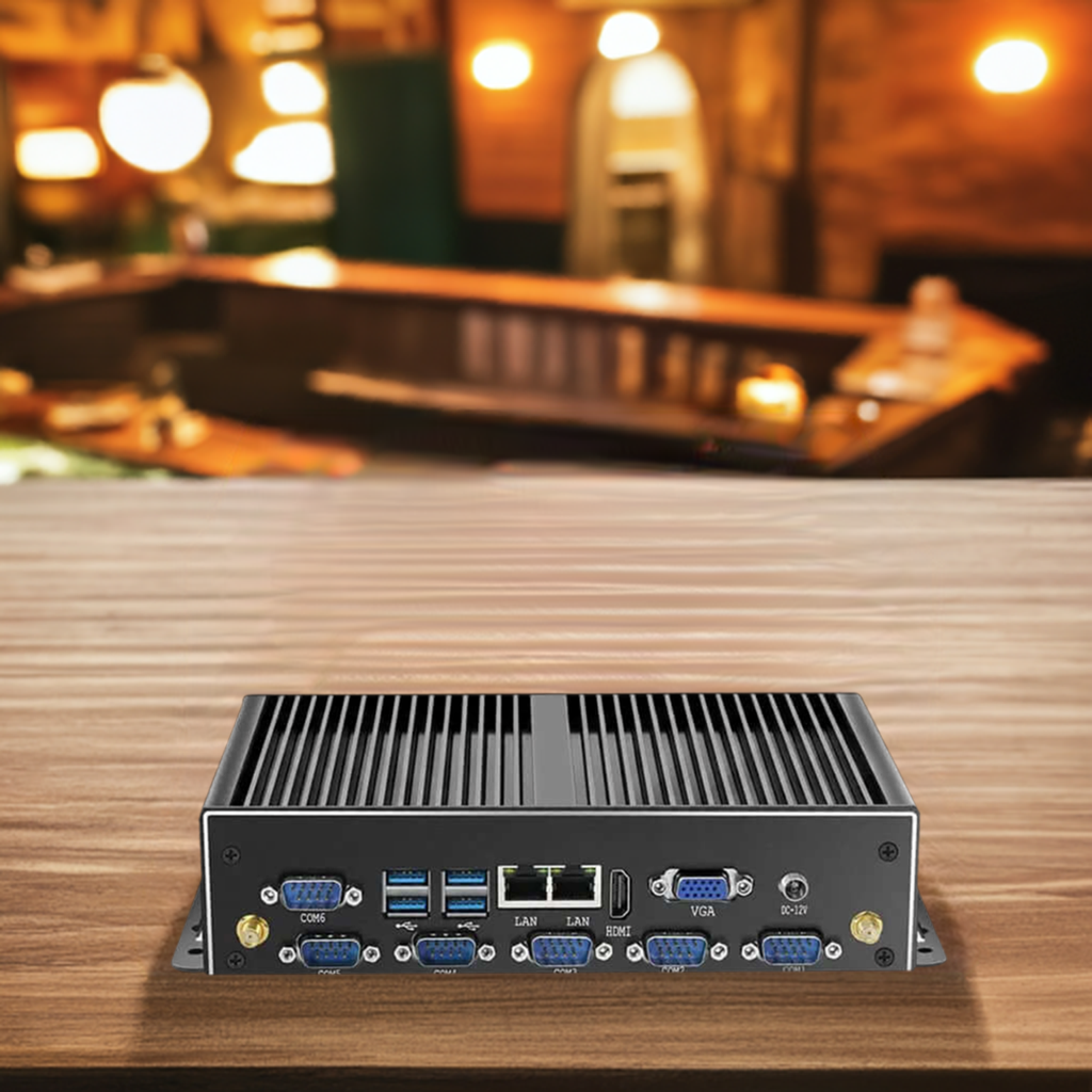 SARAOU Fanless Industrial Mini PC with Dual LAN