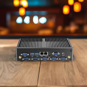 SARAOU Fanless Industrial Mini PC with Dual LAN