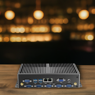 SARAOU Fanless Industrial Mini PC with Dual LAN